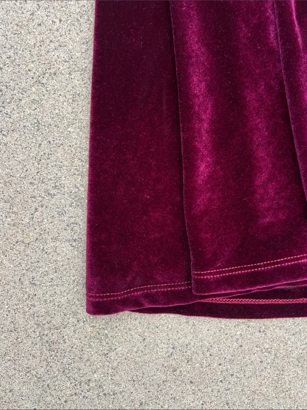 Burgundy Velvet Star Tank Dress in Deep Wine - Picture 6 of 7